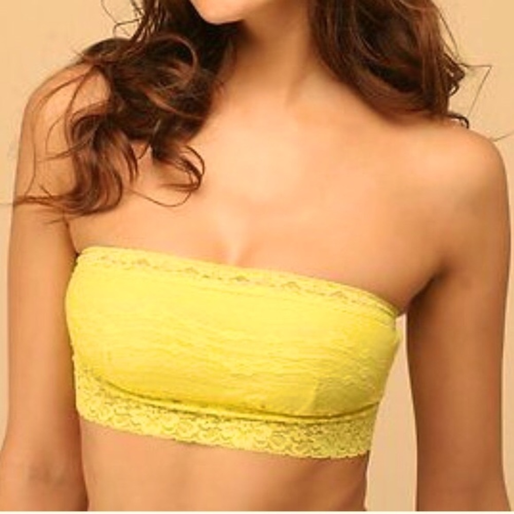 NWOT FREE PEOPLE Intimately Free Yellow Bandeau